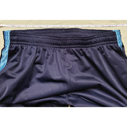 NordicTrack Navy Track Pants Men’s Large L – Side-Stripe Warm-Up Athletic Pants, Elastic Waist