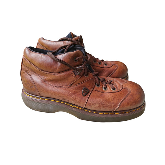 Vintage Dr. Martens Made in England Brown Leather Hiking Boots Size 11