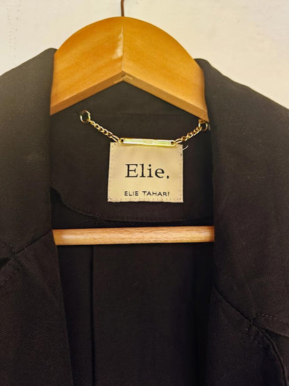 Elie Tahari Black Sleeveless Duster - Size S