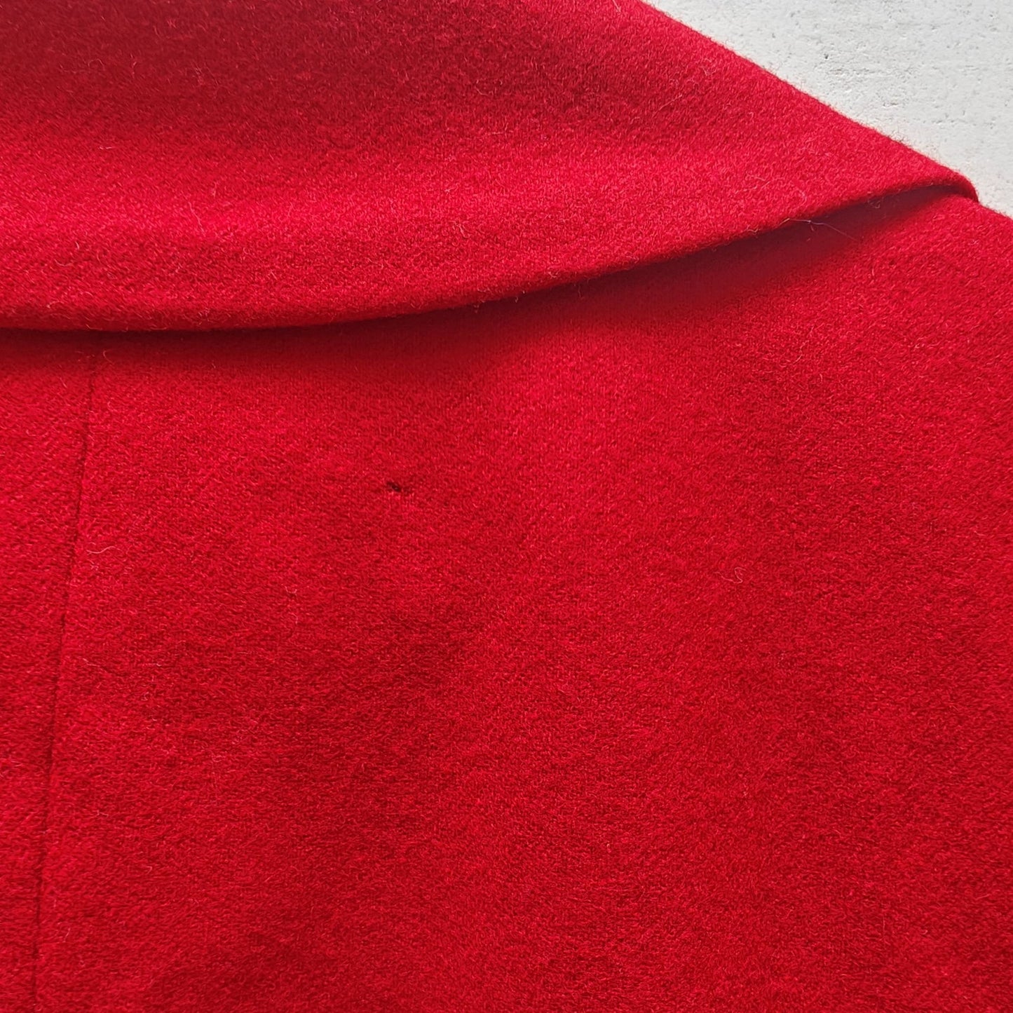 Pendleton 100% Virgin Wool Maxi Coat Red Double-Breasted Long Overcoat | Made in USA