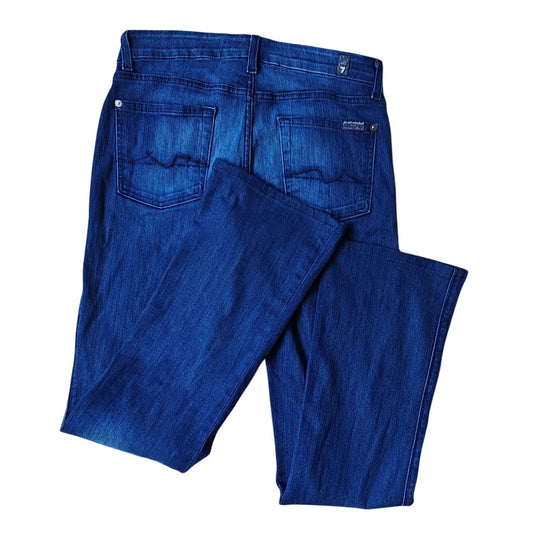 7 For All Mankind Kimmie Bootcut Jeans Women’s Blue Stretch Denim
