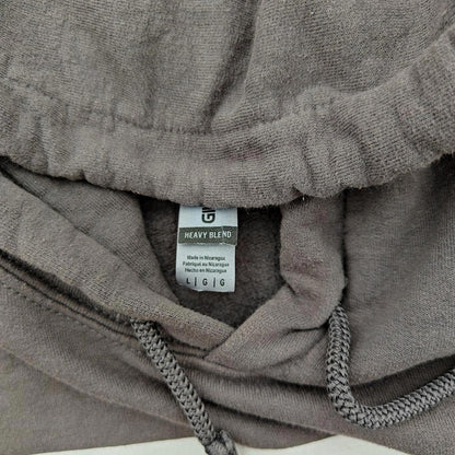 Nike Air Gray Hoodie Men’s Large Pullover Sweatshirt Streetwear Logo Graphic