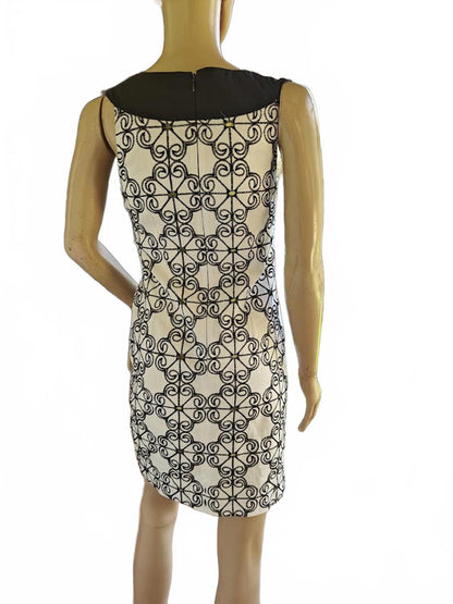 Adrianna Papell Linen Blend Sheath Dress - Size S