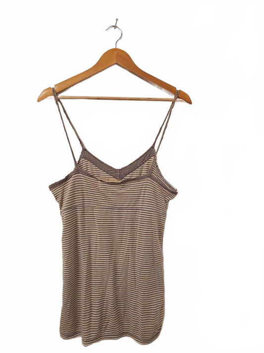Striped Spaghetti Strap Camisole - Poof Excellence Size L