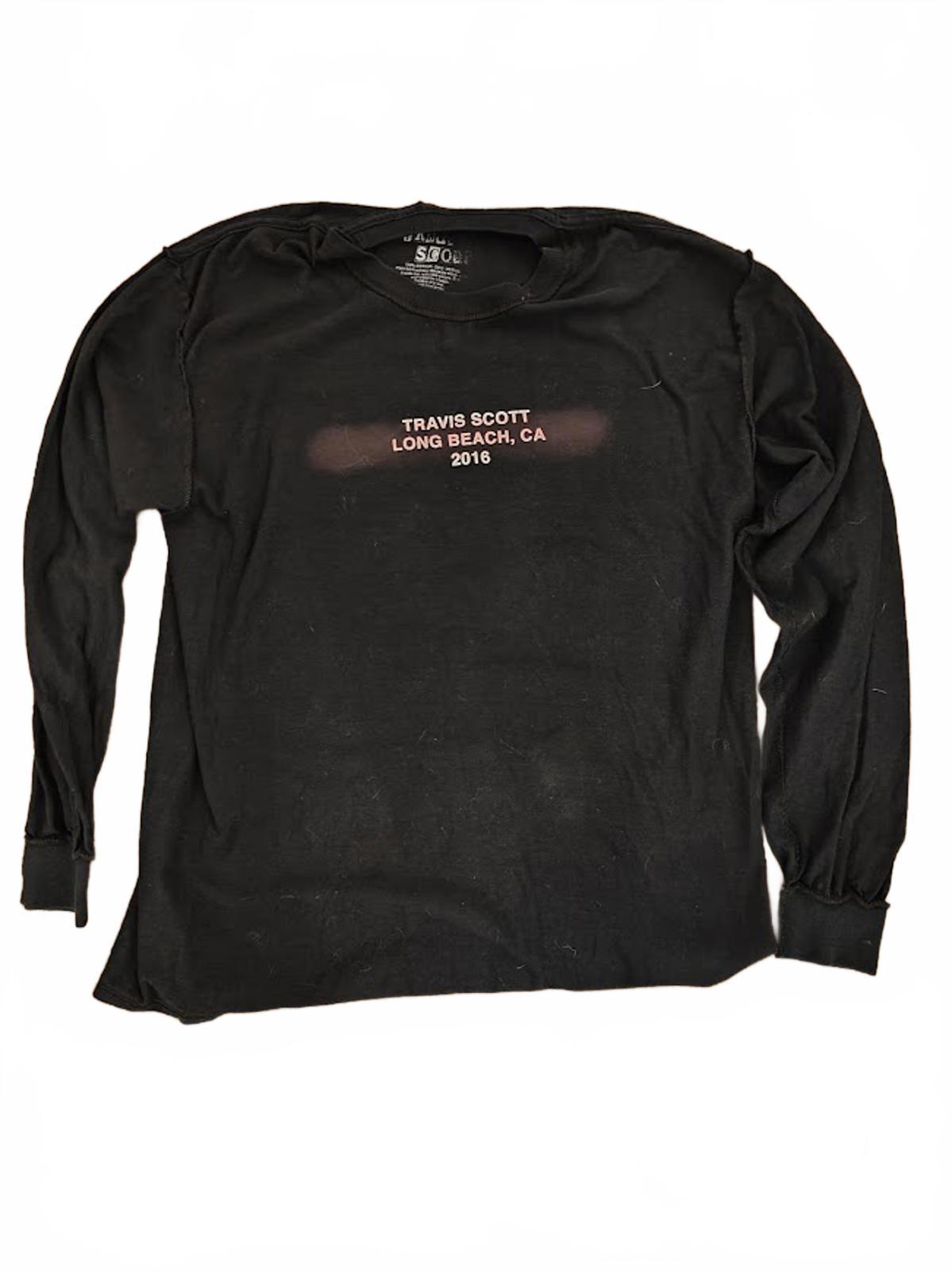 Travis Scott Long Sleeve Tour T-Shirt – Long Beach CA 2016