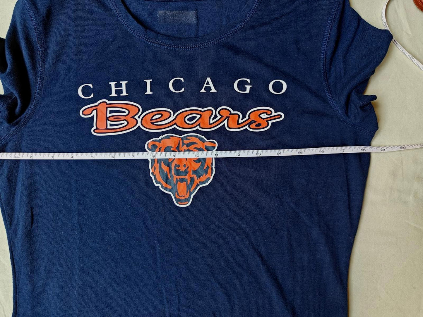 Chicago Bears Women’s Fitted Logo T-Shirt Navy