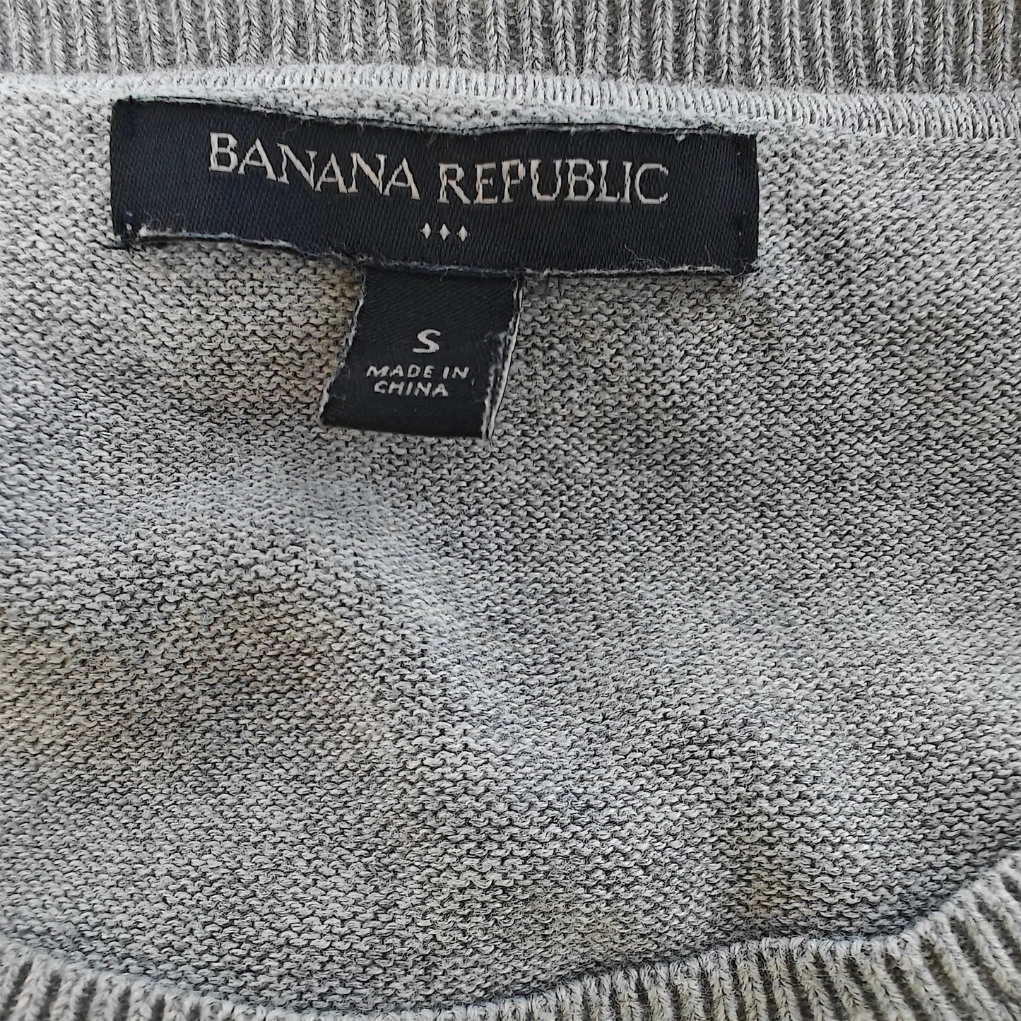 Banana Republic Gray Pointelle Crewneck Sweater Women’s Small