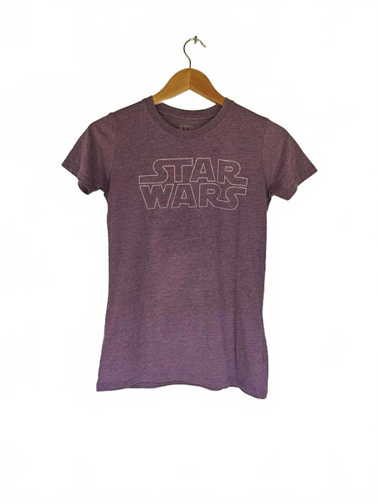 Star Wars Purple Graphic Logo T-Shirt - Size M