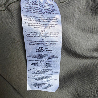 Janina Floral Embroidered Bomber Jacket Olive Zip Drawstring Hem S