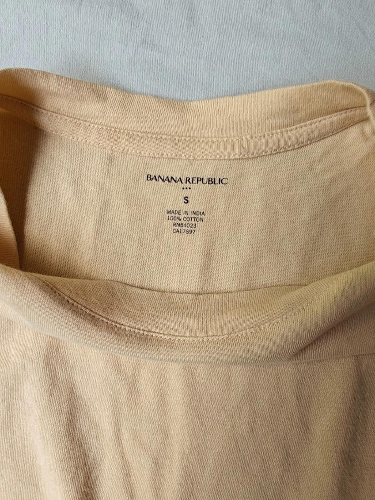 Banana Republic Yellow Dolman Sleeve Tee - Size S