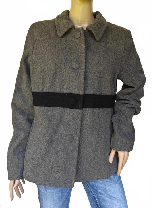 Old Navy Gray Wool Blend Coat Women’s Size XL