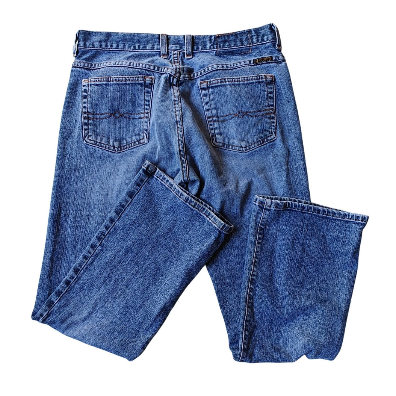 Lucky Brand Dungarees Women’s 8/29 Button Fly Straight Jeans Made USA