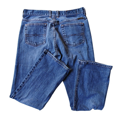 Lucky Brand Dungarees Women’s 8/29 Button Fly Straight Jeans Made USA