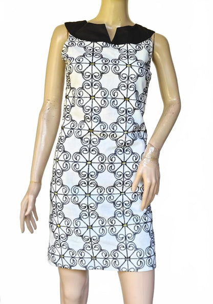 Adrianna Papell Linen Blend Sheath Dress - Size S