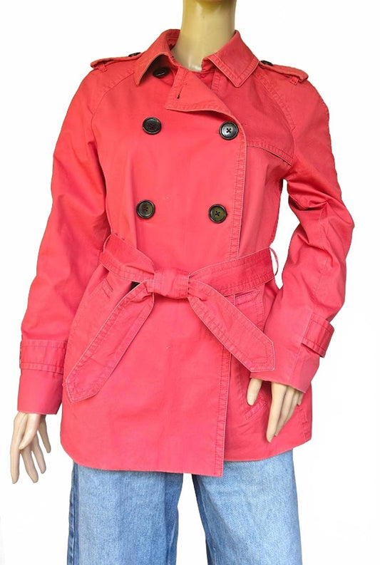 Coach Red Trench Coat - Size S