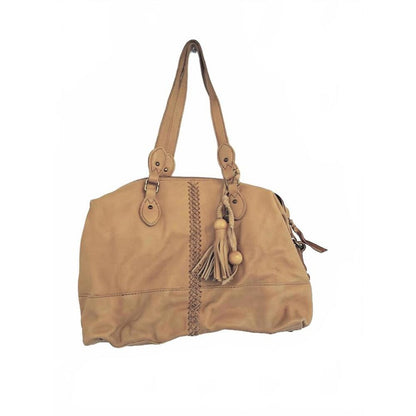 The Sak Tan Laurel Canyon Satchel with Tassel Boho Hobo Purse
