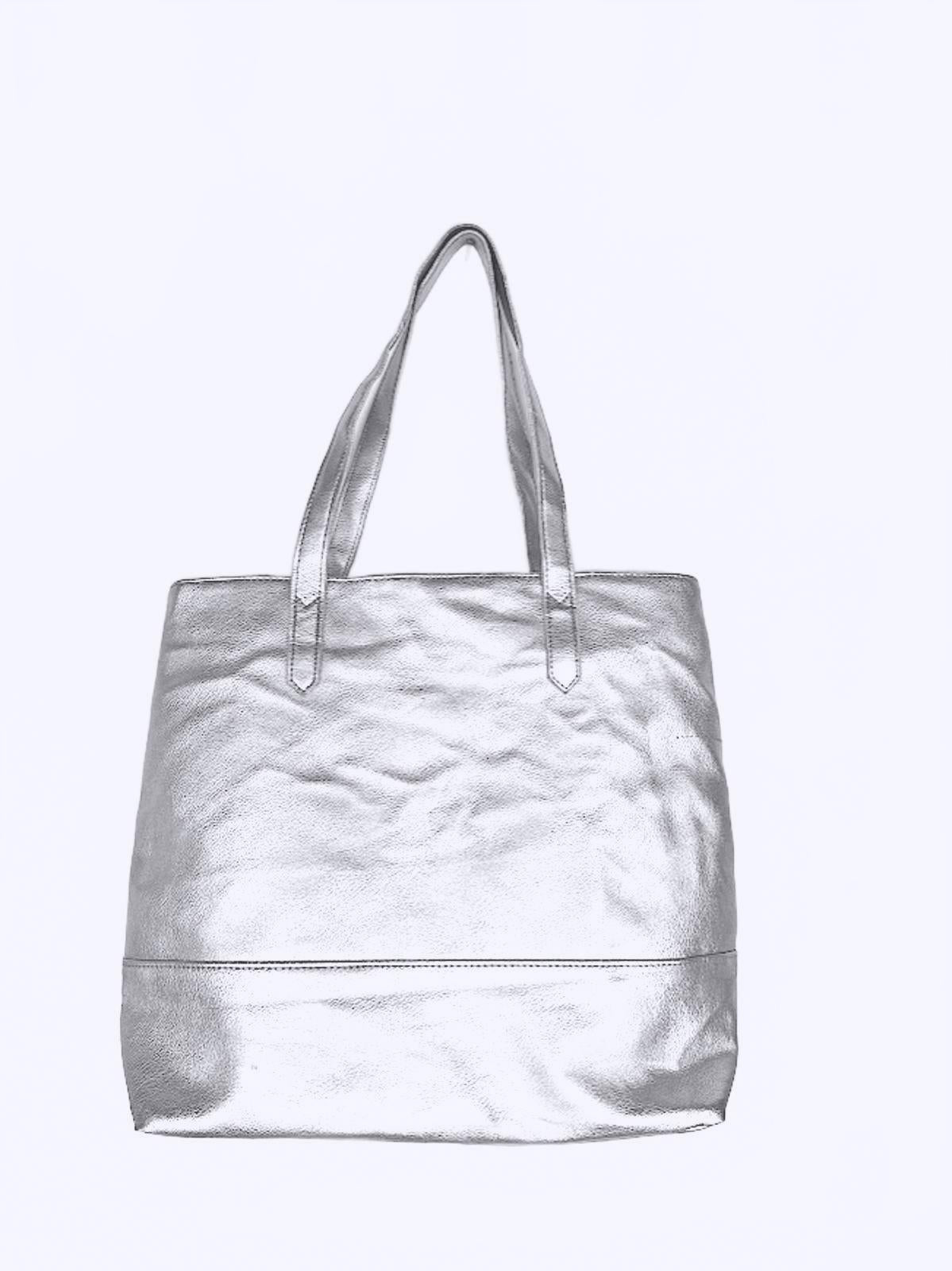 Bloomingdale's Silver Shoulder Bag