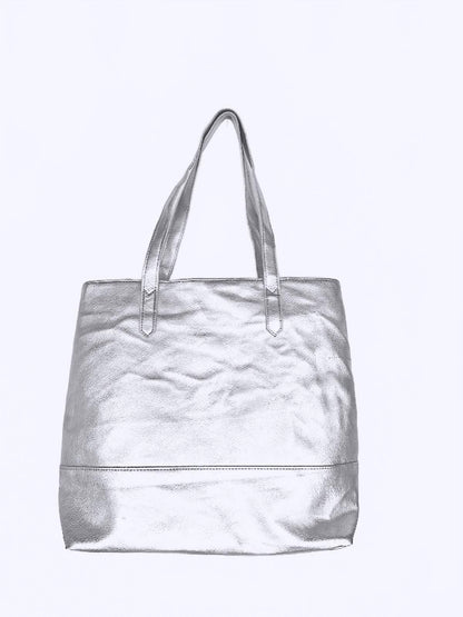 Bloomingdale's Silver Shoulder Bag