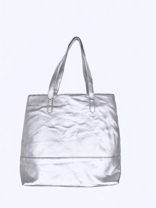 Bloomingdale's Silver Shoulder Bag