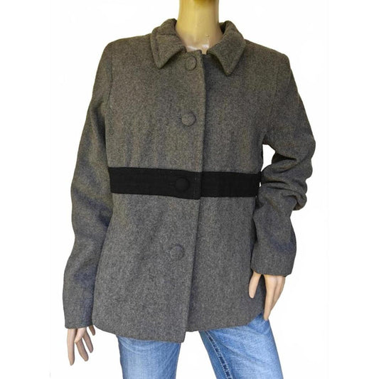 Old Navy Gray Wool Blend Coat Women’s Size XL
