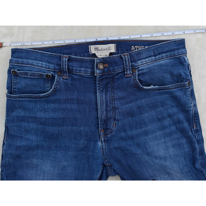 Madewell Men’s Athletic Slim Jeans W32 L30 Blue CoolMax Stretch Denim