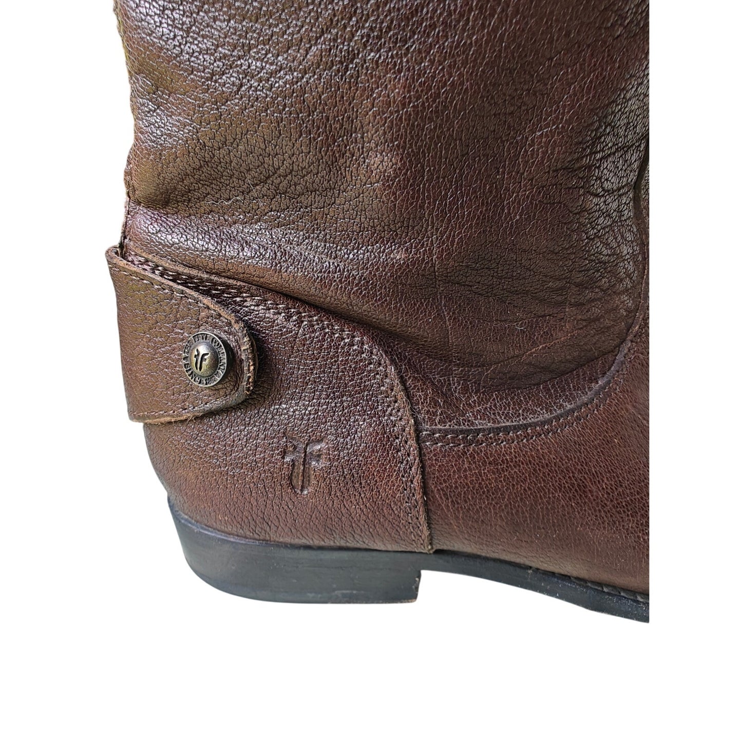 Frye Campus 14L Brown Leather Tall Boots Women’s Size 8B Iconic Pull-On Style