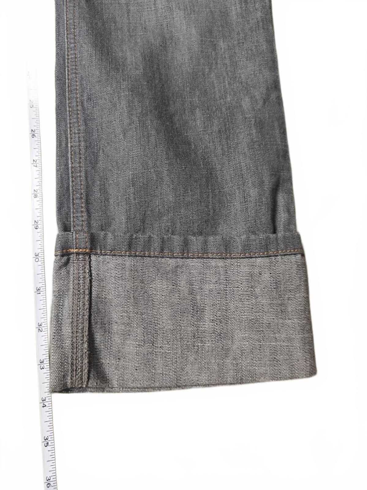 Moda International Gray Straight Leg Button Fly Jeans - Size 6