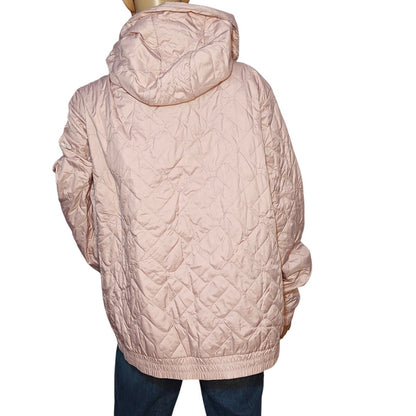 Columbia Pink Quilted Hooded Jacket Women’s 3X Plus Zip Puffer Coat