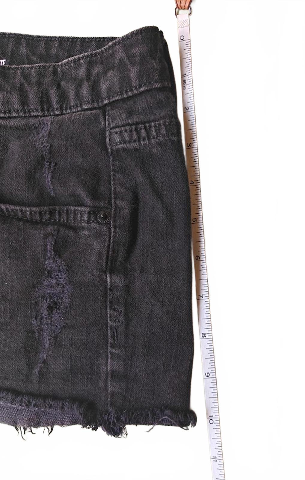 Mossimo High Rise Black Cut Off Jean Shorts - Size 3