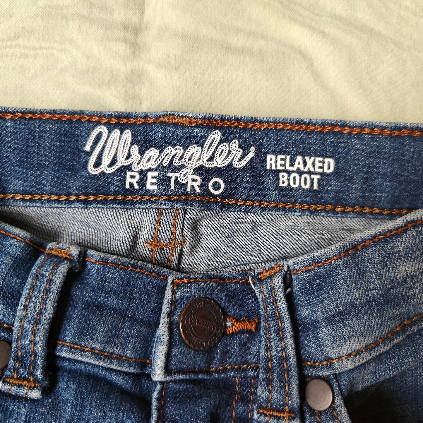 Wrangler Retro Boys Jeans 8 Slim Relaxed Bootcut Blue Denim Western