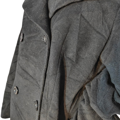 Vintage John Weitz Cashmere & Lambswool Long Black Coat Women’s 16