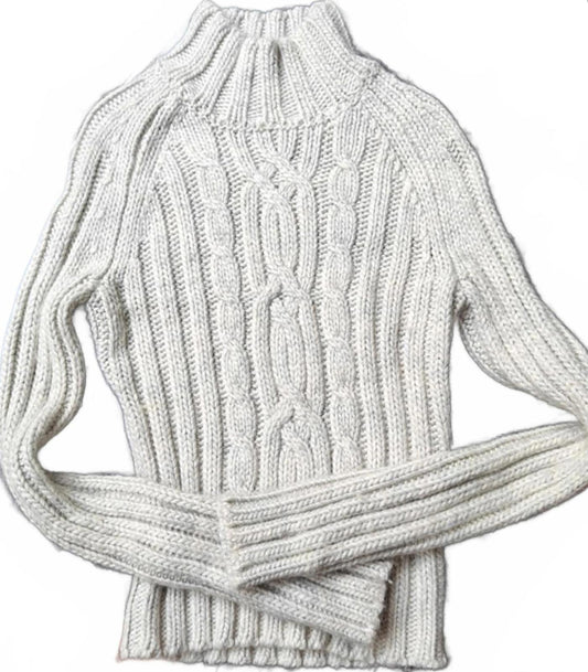 Vintage Abercrombie Cable Knit Wool Turtleneck Sweater Women’s