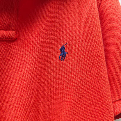 Polo Ralph Lauren Kids Orange Cotton Polo Pony Logo, Short Sleeve, Classic Fit