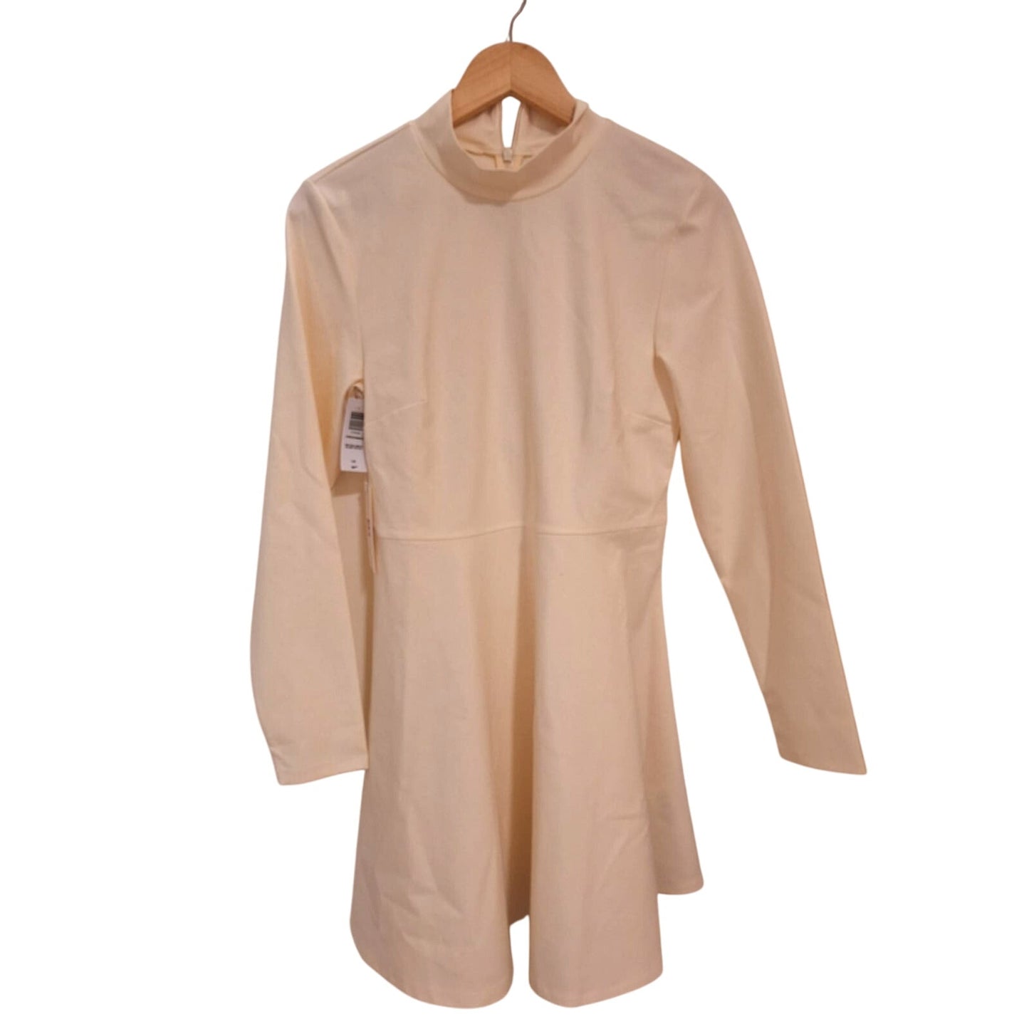 Sunday Best Freedance Mock Neck Mini Dress NWT L Vintage White Aritzia