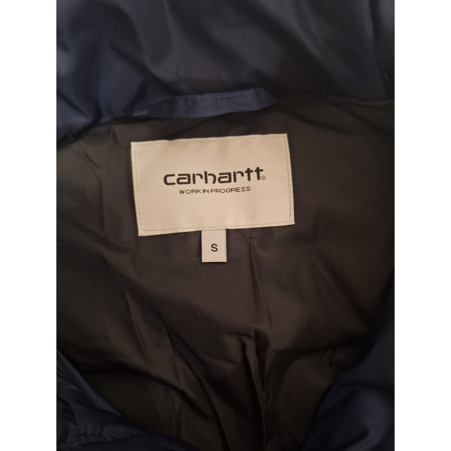 Carhartt WIP Navy Puffer Jacket Men’s Small – Quilted Insulated Coat