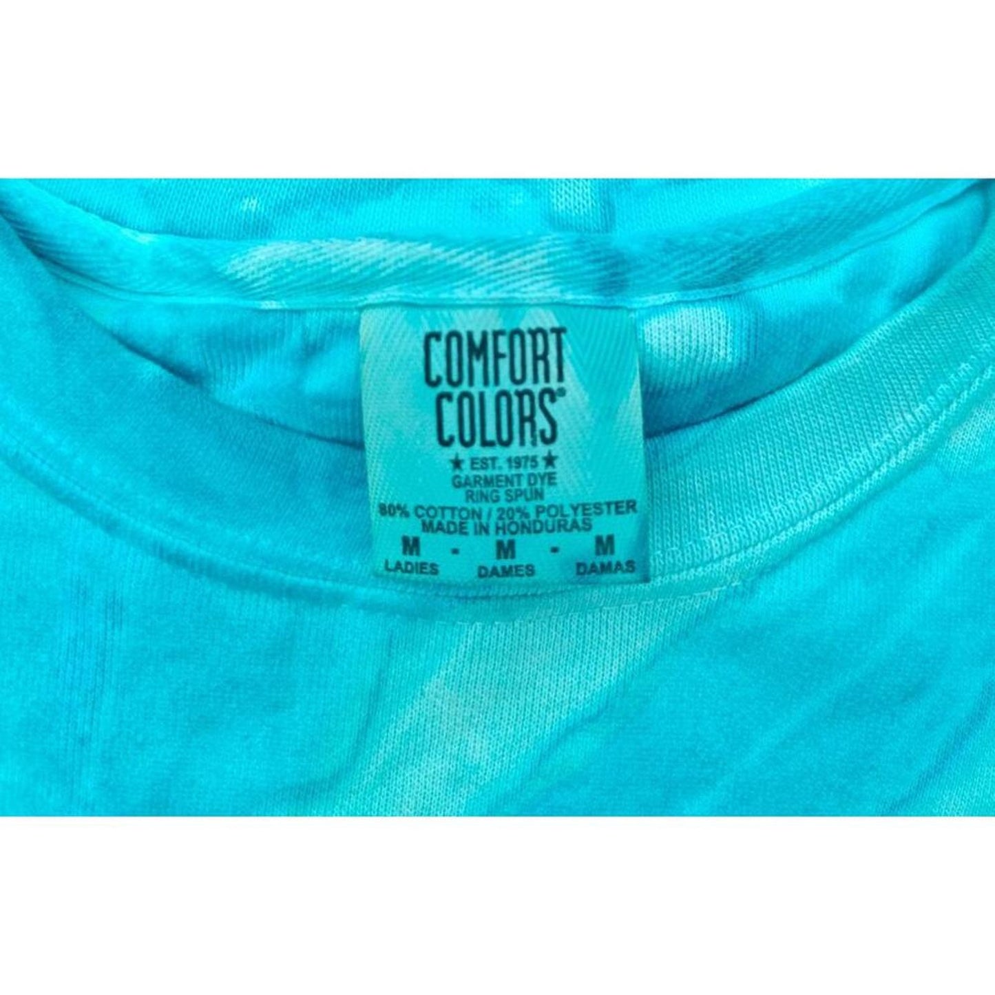 San Diego California Tie Dye Sweatshirt Pullover Aqua White Ladies M