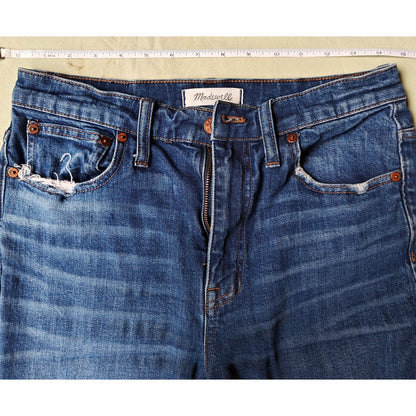 Madewell High Rise Slim Boyjean Women’s Jeans S 27 Blue Medium Wash Denim