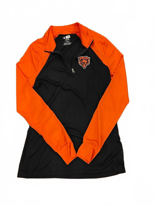 Chicago Bears NFL 1/4 Zip – Orange & Navy - Size L