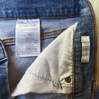 Banana Republic Skinny Jeans Women’s 31 | Distressed Medium Wash Stretch