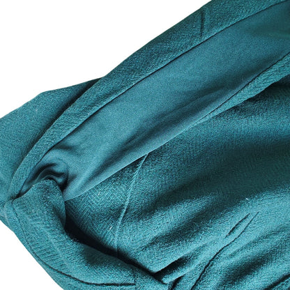 Torrid Green Fit & Flare Wool Blend Coat Zip Front Military Style Size 0
