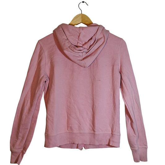 Aeropostale Pink Zip Hoodie Stitched Logo AE 87 Athletic Div Womens LG