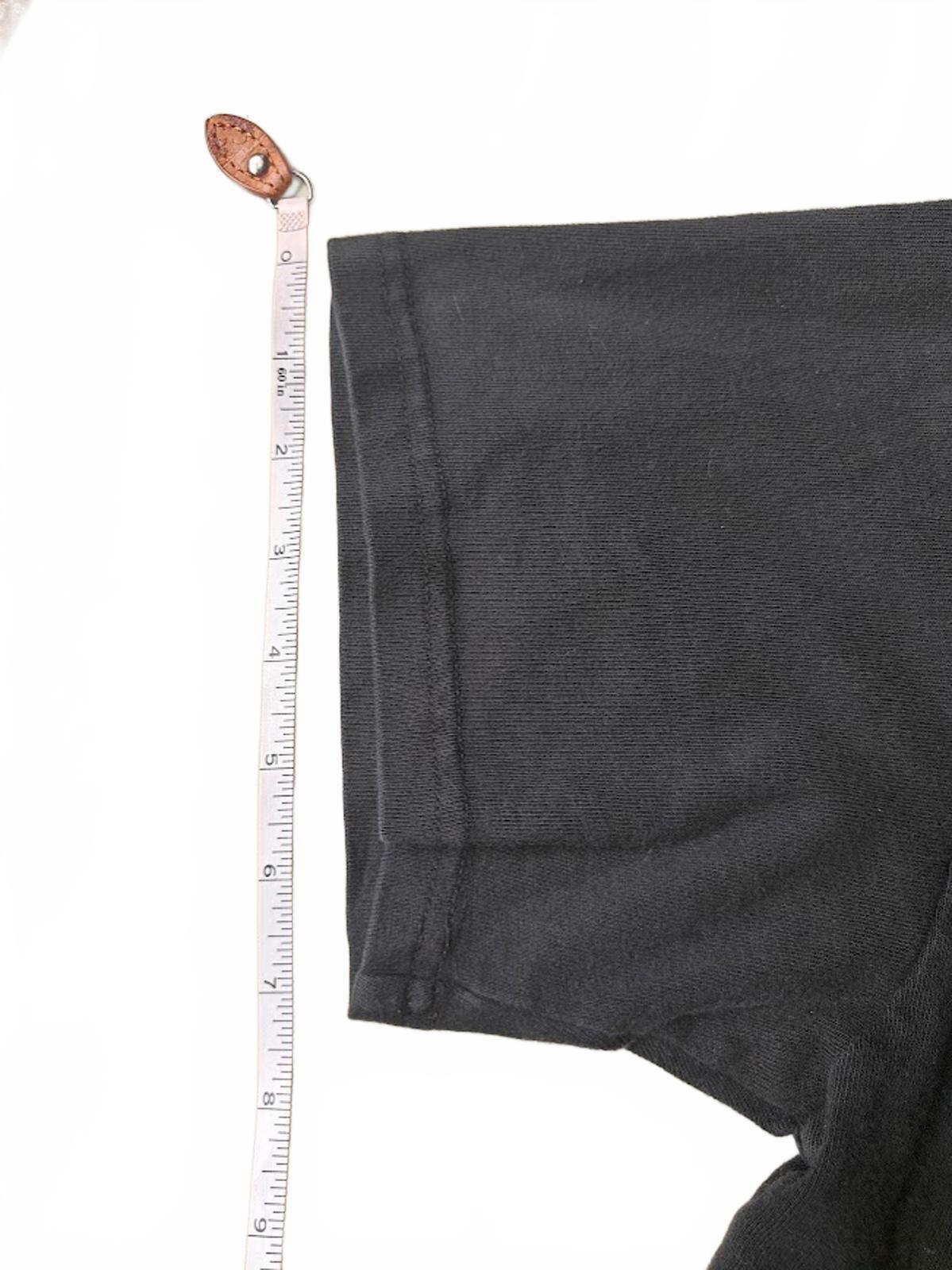 Champion Black Crop Tee With Pink/Blue Patch - Size M