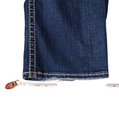 Silver Jeans Co. Berkley Flap Bootcut Jeans Dark Wash Distressed Size 28