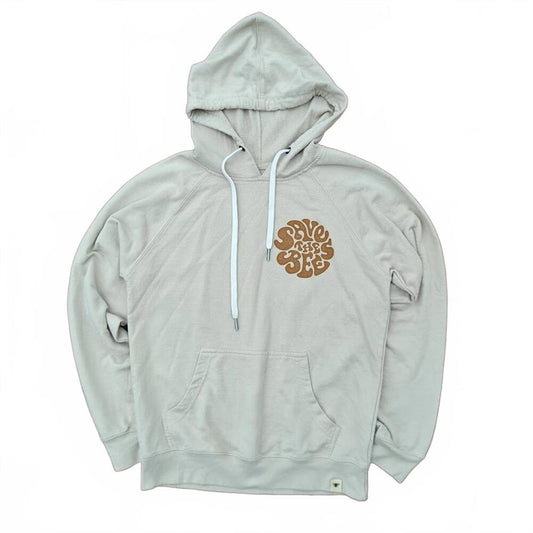Hive Supply Co Save The Bees Hoodie Beige Graphic Pullover Sweatshirt Unisex