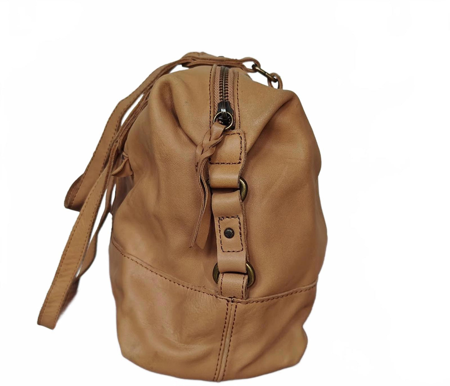 The Sak Tan Laurel Canyon Satchel with Tassel Boho Hobo Purse
