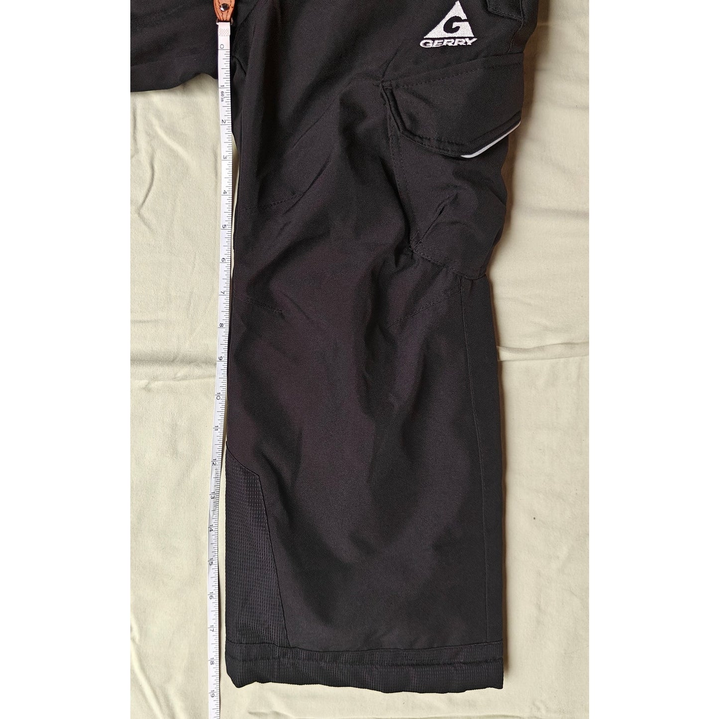 Gerry Kids Ski Snow Pants XS 5/6 Black Fleece Lined Waterproof