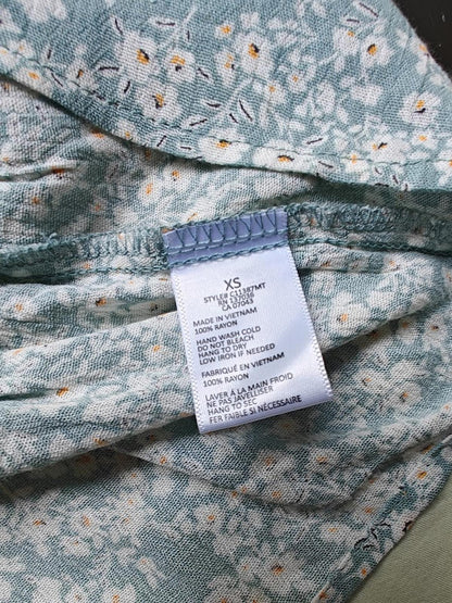 Paper Crane Floral Button Cami Tank Top Size XS