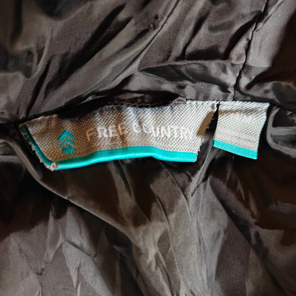 Free Country Black Quilted Hooded Long Puffer Jacket Women’s M