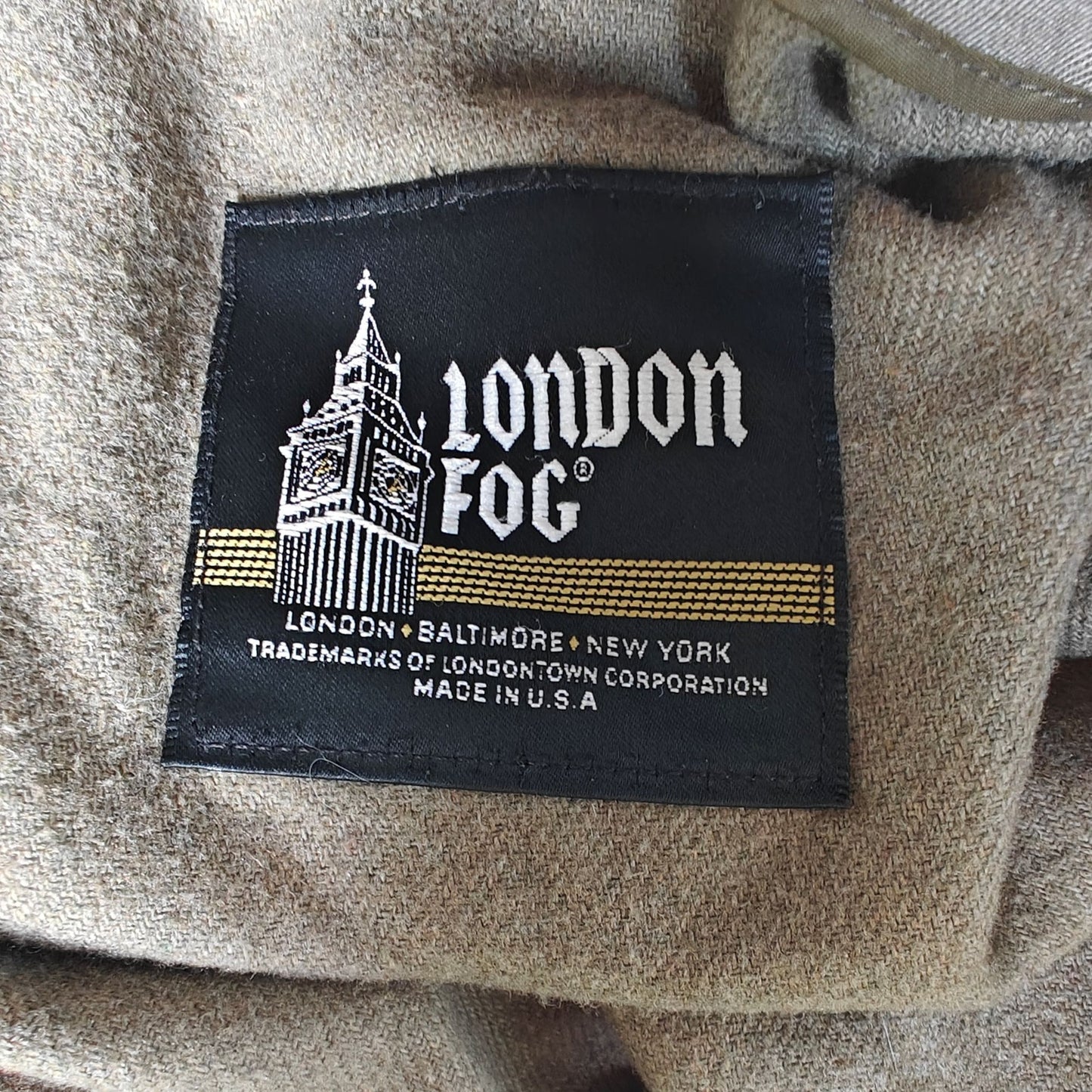 Vintage London Fog Trench Coat Women’s 14 Petite Long Belted Lined USA Made