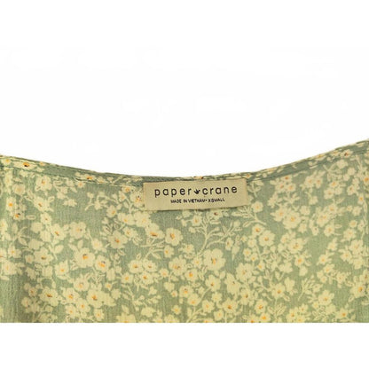 Paper Crane Floral Button Cami Tank Top Size XS